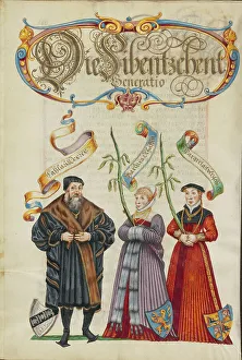 Female Portrait Paintings Prints: The Seventeenth Generation, Lasslau Derrer, about 1626-1711. Creator: Unknown