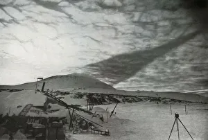 South Pole Expedition History Prints: The Shadow of Mount Erebus on the Clouds, September 1911, (1913). Artist: Frank Debenham