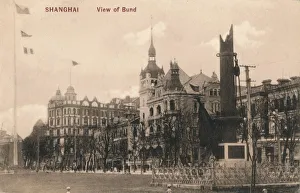 Shanghai Bund Prints: Shanghai. View of Bund, c1918