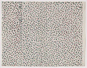 Anonymous Artist Prints: Sheet with overall abstract pattern, 19th century. Creator: Anon
