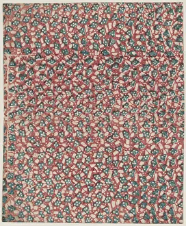 Abstract Pattern Design Prints: Sheet with overall abstract pattern, 19th century. Creator: Anon