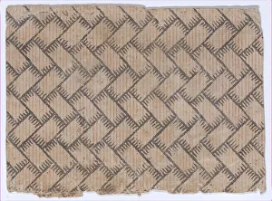 Geometrical Abstract Art Prints: Sheet with an overall geometric pattern, 19th century. Creator: Anon