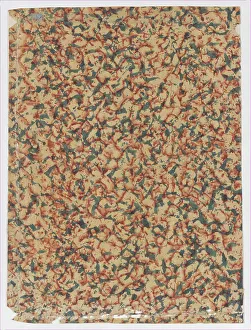 Anonymous Artwork Prints: Sheet with overall splotchy pattern, 19th century. Creator: Anon