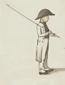 Jakob Dielmann Artwork Prints: A shepherd with a triangular hat, c1840s. Creator: Jakob Dielmann