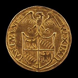 15th or 16th Century Eagle Shield Print (Reverse)