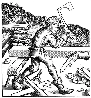 Ship carpenter, 15th century (1849) Ship carpenter, 15th century (1849)