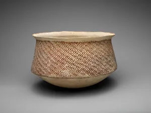Native American Artifacts Prints: Shoulder Cauldron with Diagonal Basketry Pattern, A. D. 950 / 1150. Creator: Unknown