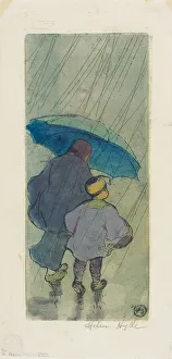 Prints of The Shower, 1897 Helen Hyde Prints: The Shower, 1897 Print by Helen Hyde
