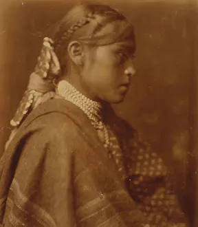 Vintage Native American Portraits Prints: Sigesh-Apache, c1904. Creator: Edward Sheriff Curtis