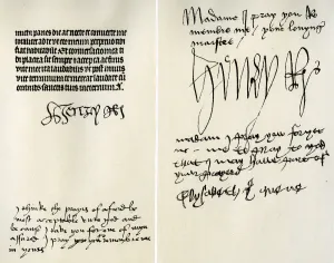 Signatures of Henry VII, Elizabeth of York, Henry VIII and Catherine of Aragon Signatures of Henry VII, Elizabeth of York, Henry VIII and Catherine of Aragon