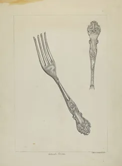 Silver Fork (Rogers Silverware) Print, c. 1936