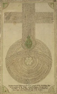 Single Leaf Print with Intricate Devotional Design