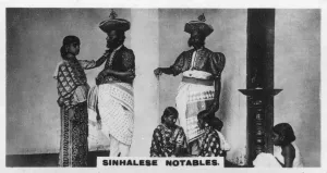 British Raj Images Prints: Sinhalese notables, Ceylon, c1925