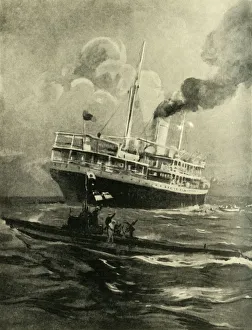 Prints of The sinking of the Falaba, First World War, 28 March 1915 Mockingbirds And Thrasher Prints: The Sinking of the Falaba Print, 28 March 1915