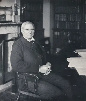 Lord Chancellor Portrait Prints: Sir Robert Finlay in his chambers, c1903. Artist: Campbell & Gray