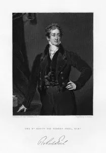 Sir Robert Peel, British Prime Minister, 19th century.Artist: J Cochran Sir Robert Peel, British Prime Minister, 19th century.Artist: J Cochran