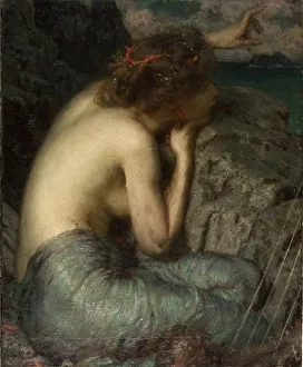 Mythical Beast Prints: The Siren, 1904 Print by Louis Loeb