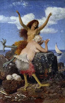 Symbolism In Fine Art Prints: Sirens, 1875