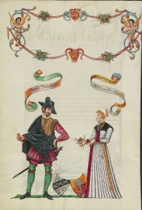 Renaissance Fashion Clothing Prints: The Sixteenth Generation, Hans Derrer, about 1626-1711. Creator: Unknown