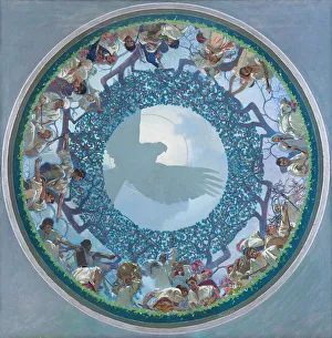 The Slavic Unity, 1910-1911. Artist: Mucha, Alfons Marie (1860-1939) The Slavic Unity, 1910-1911. Artist: Mucha, Alfons Marie (1860-1939)