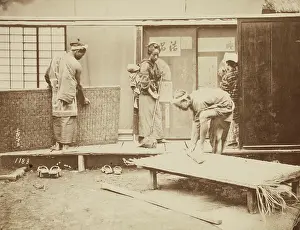 Asian Traditional Clothing Prints: Sleeping Mats, 1884. Creator: Unknown