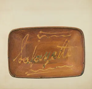 Fred Weiss Slipware Platter Print, 1936