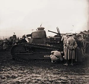 World War One Military Equipment Prints: Small tank, c1914-c1918