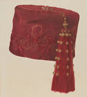 Alvin Shiren's Smoking Cap Print, 1935/1942