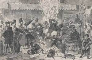A Snow Slide in the City (Harper's Weekly, Vol. IV), January 14, 1860 A Snow Slide in the City (Harper's Weekly, Vol. IV), January 14, 1860