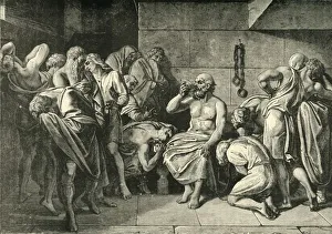 Ancient Greek Philosophy Prints: Socrates Drinking the Hemlock, 1890. Creator: Unknown