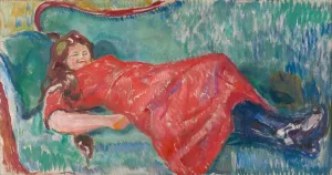 Edvard Munch Norway Prints: On the Sofa