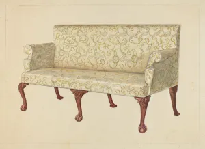 Vintage Sofa Print, c. 1940