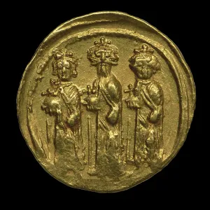 Roman Empire Fine Art Images Prints: Solidus of Heraclius. Heraclius