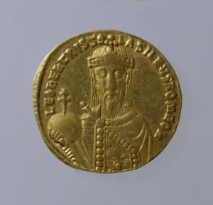 Solidus of Leo VI the Wise, 886-912. Artist: Numismatic, Ancient Coins Solidus of Leo VI the Wise, 886-912. Artist: Numismatic, Ancient Coins