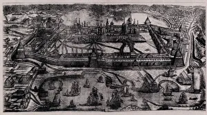 The Solovetsky Transfiguration Monastery Print, 1744