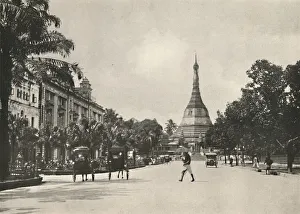 Soolay Pagoda Road, Rangoon, 1900. Creator: Unknown Soolay Pagoda Road, Rangoon, 1900. Creator: Unknown