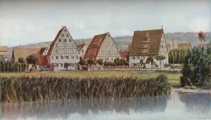 South German Village, Spalt, Bavaria, c1930s Print
