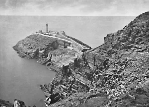 British Coastal Views Prints: South Stack Lighthouse, Holyhead, c1896. Artist: Catherall & Pritchard