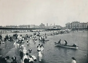 Southport - The Pier and the South Lake, 1895 Southport - The Pier and the South Lake, 1895