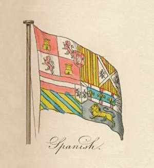 Spanish Flag Prints: Spanish, 1838
