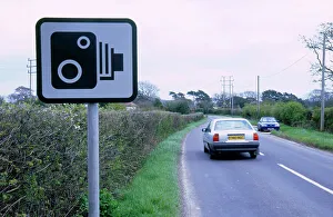 Speed Camera Road Sign Print