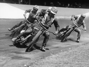 Framed Print : Exeter Speedway Print, c1952-c1953 Framed Print : Exeter Speedway Print, c1952-c1953