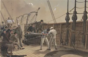 Splicing the Cable Print, July 25th, 1865