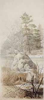 Finnish Landscape Painting Prints: Spring Landscape. Creator: Magnus von Wright