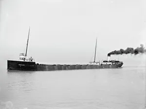 Black And White Maritime Images Prints: S.S. Howard L. Shaw, ca 1908. Creator: Unknown