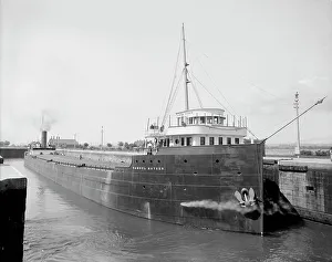 Detroit Publishing Company Artwork Prints: S.S. Samuel Mather, (1908?). Creator: Unknown