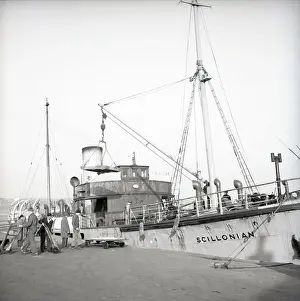 British Water Transport Prints: S.S Scillonian, Scilly Isles, c1955. Creator: Arthur Charles Kirby Ware