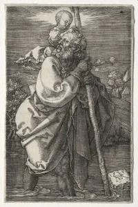 Albrecht Durer Prints For Sale Prints: St. Christopher, Facing to the Left