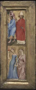 St. Christopher and St. Erasmus Triptych Print, c. 1424