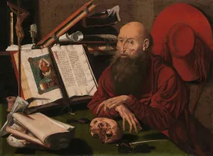 St Jerome Study Prints: St Jerome in his study, c.1535-c.1545. Creator: Marinus van Reymerswaele